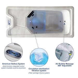 Vanace Commercial Acrylic Ice Bath Tub All in One with Chiller and <b>Filter</b> for Hotel Gym Spa - Product Image 6