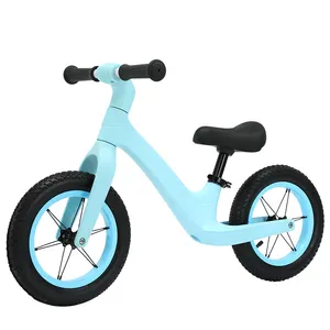 Bicicleta ligera de aleación para niños, sin pedal, 12 pulgadas