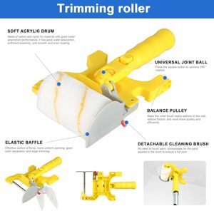 Kit de Rodillos de Pintura de 30 Piezas con Barra de Extensión de 2 a 4 Pies, Suministros para Pintar Paredes con Rodillo para Bordes de 12 Pulgadas, Juego de Pintura para el Hogar - Product Image 5