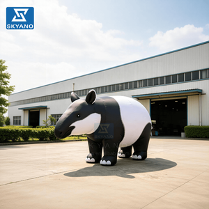 Modello Gonfiabile Gigante di Tapir Malese, Sculture di Animali Gonfiabili per Decorazione e Abbellimento in Eventi Zoo - Product Image 3