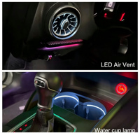 Audi A3 8V 8Y S3 RS3 2013-2019 Ambientebeleuchtung Armaturenbrett Lüftungsgitter LED-Atmosphärenlampe mit RGB 30-Farben Plug&Play