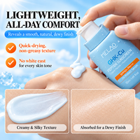 Vente en gros de crème solaire SPF 50 pour le visage, anti-rides, raffermissante, réparatrice, à base de peptides de cuivre GHK, marque privée, protection UV quotidienne