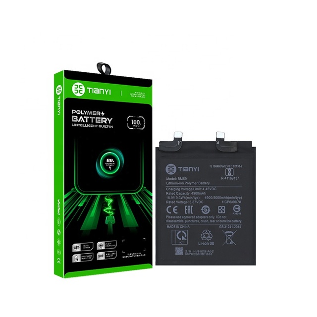 Tianyi Original Wholesale BM59 Replacement 5000mAh Polymer Lithium Battery for 11t Mi 11t Redmi in Stock