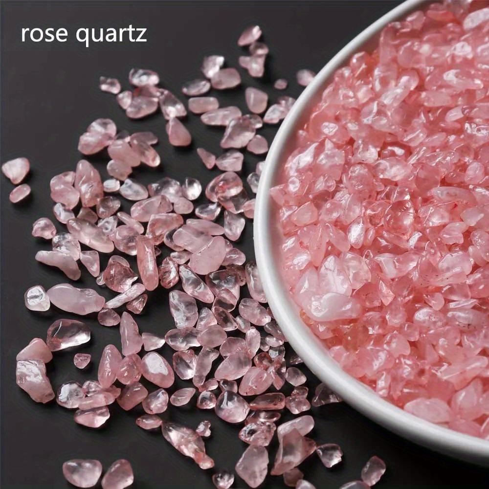 Pink rose quartz chips100g