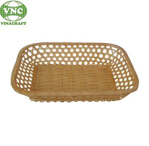 Panier de cuisine en bambou marron clair fumé écologique pour le stockage des aliments et des fruits pour la décoration de la maison et les cadeaux - Product Image 1