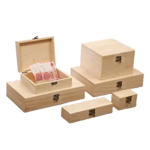 Caja de almacenamiento personalizada para artesanías, cajas de madera y carteles de pared