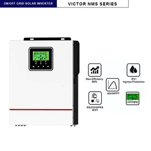ชุด <span class=keywords><strong>ECO</strong></span> PRO 3.6KW การเปิด/ปิดตารางพลังงานแสงอาทิตย์ inverter120A เครื่องชาร์จ MPPT 24Vdc สื่อสารแบบคู่ - Product Image 5