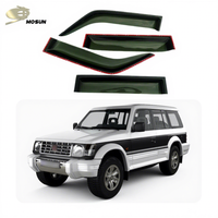 MOSUN Pare-soleil pour PAJERO MONTERO SHOGUN V33 1991-1999 Auto Vent Visor Weather Shield Deflector Wind Breaker Rain Guard