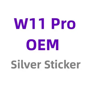 Kualitas tinggi terbaru untuk W11 Pro kunci Online aktif OEM kunci stiker perak garansi 6 bulan gratis pengiriman