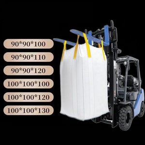 Sac Jumbo PP <span class=keywords><strong>Bagera</strong></span> 1,5-2 Tonnes avec Boucle d'Angle Croisée et Bec de Remplissage Supérieur, Facteur de Sécurité 5:1 pour l'Emballage en Vrac de Ciment/Sable - Product Image 1