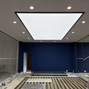 <span class=keywords><strong>Panneau</strong></span> de plafond encastré LED rectangulaire en aluminium blanc, boîte à lumière à membrane souple, taille personnalisée, directement de l'usine - Product Image 2