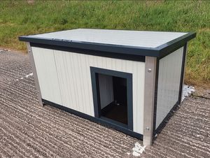 Big Pet Cages Haus Hundehütten Holzhaus Outdoor Wasserdicht Extra große Massivholz Hundehütte - Product Image 4