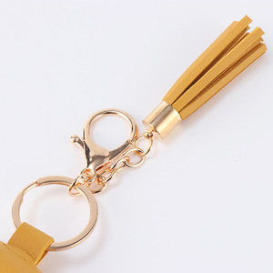 Porte-clés pendentif personnalisé en cuir PU avec pompon, nouveau modèle, pour flacon de désinfectant pour les mains portable, vente en gros sur mesure - Product Image 6