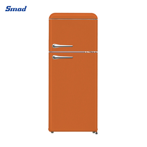 Réfrigérateur rétro de taille moyenne à double porte avec congélateur supérieur coloré - Product Image 3