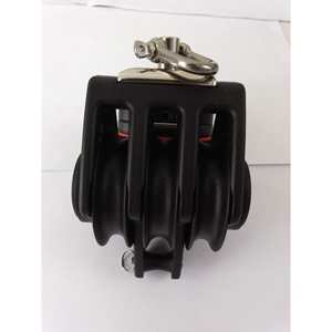 Polea de Rodamiento de Tres Ruedas/Aro/Cuerda Master BP-0613FE, Diámetro de Rueda de 60 mm, Diámetro de Cable de 12 mm, Herraje Marino - Product Image 1