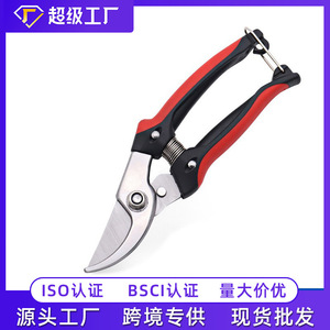 กรรไกรตัดแต่งกิ่งสแตนเลสแบบปากนกสีแดง สำหรับตัดแต่งผักและผลไม้ - Product Image 5
