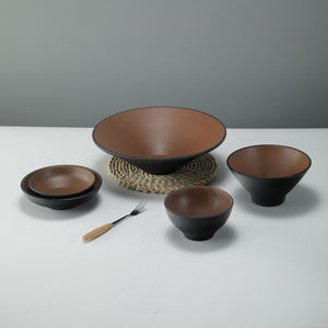 Tazón de Sopa Redondo Dorado de Melamina Moderno, Ecológico y Personalizado de Alta Calidad, Tazones Japoneses para Ramen, Tazón para Arroz y <span class=keywords><strong>Curry</strong></span> - Product Image 2