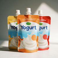 Pochettes souples personnalisées avec bec verseur, sachets stérilisables de qualité alimentaire pour aliments pour bébés, jus, lait, gelée, yaourt, anti-fuite, sans BPA