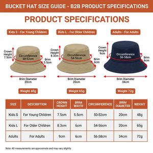 Foldable Packable Wide Brim Embroidery Logo UV Protection Fisherman Custom <strong>Bucket</strong> <strong>Hat</strong> for Men Women Hiking <strong>Golf</strong> - Product Image 2