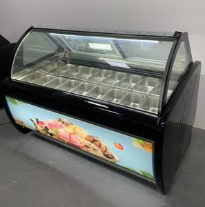 <span class=keywords><strong>Réfrigérateur</strong></span> vitrine pour glaces, sucettes glacées et pâtisseries, avec vitre incurvée ventilée, prix d'usine - Product Image 4