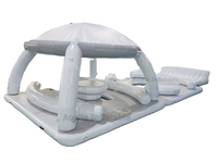 Plateforme flottante gonflable personnalisée en matériau DWF Drop Stitch, ponton flottant, ponton de loisirs, certifiée CE, utilisation en extérieur pour la mer