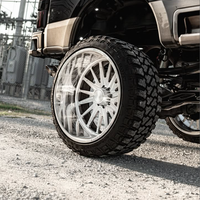 Rines Forjados Personalizados para Camioneta, Diseño Cóncavo Profundo Pulido, 20X10 20X14 22X14 24X12, con 8X170 8X180 para Ford F250 GMC Sierra 2500