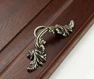 Vintage kastgrepen 64 mm gatafstand zinklegering ladegrepen met retro gesneden patroonbeslag voor keuken woondecoratie - Product Image 5