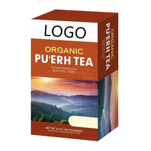 유기농 Pu erh tea100 가방/상자는 지방을 줄이는 효과가 있습니다 체중 감량 노화 방지 영양 및 위 보호
