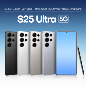 Smartphone S25 Ultra 5G con Pantalla OLED de 6.8 Pulgadas QHD, 108MP, 16GB+1TB, Octa Core, Android 14, Carga Rápida de 65W, Doble SIM, Batería de 5000mAh - Product Image 1