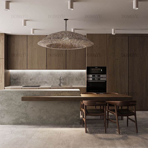 Artigiano in stile Design gratuito personalizzato mobile da cucina in <span class=keywords><strong>legno</strong></span> massello di quarzo con prezzo di fabbrica - Product Image 3