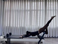 Oferta Especial: Reformer de Pilates de Aleación de Aluminio, Equipo de Fitness Duradero para Fortalecimiento del Core, Plataforma de Madera Natural, Versátil para el Hogar y el Estudio