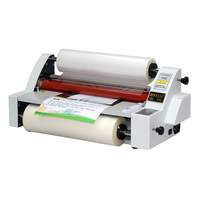 Machine à plastifier électrique BYON V350 A3, montage à froid et à chaud, pressage de films pré-enduit, compatibilité avec les films abdominaux de petite taille