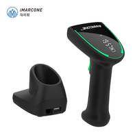 Lector de código de barras QR 1D 2D láser inalámbrico de mano, para recibo, caja registradora, inventario, gestión de supermercados