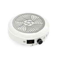 Aspirateur de poussière d'ongles professionnel à moteur sans balais, double en plastique, portable, forte puissance 85W, aspiration puissante, ventilateurs robustes, facile à utiliser pour salon et domicile