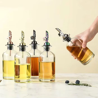 Verseur pondéré en acier inoxydable Distributeur automatique d'huile d'olive Bec verseur de vinaigre balsamique/alcool Becs Verseurs de bouteille d'alcool