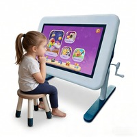 Tablette éducative interactive pour enfants, écran tactile, support avec pieds détachables, table tactile interactive