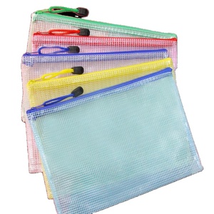 Wholesale Cheap Waterproof Zipper Mesh Pouch Bag With Zipper File Organizer Document Bag for Travel School and Office