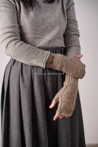 Gants d'hiver en tricot de <span class=keywords><strong>cachemire</strong></span> pour hommes et femmes avec doigts techniques Mitaines en laine pour le ski et les activités de plein air - Product Image 2