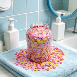 Savon en papier pour bain sec, pétales de savon jetables, mini confettis de bain, fleurs de savon pour manucure et pédicure, marque privée - Product Image 4