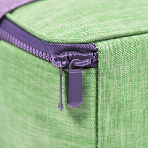 Sac isotherme écologique réutilisable portable de 15 litres de couleur verte tendance avec fermeture éclair, poignée pliable et feuille d'aluminium pour aliments - Product Image 3