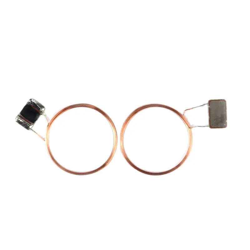 Custom cheper price 125khz rfid TK4100cob antenna LF copper wire coil for plastic id smart card keyfob animal ear tag making