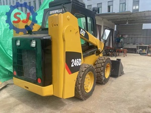 Chargeuse sur pneus Caterpillar 246D Diesel Jaune, équipement de construction, chargeuse compacte Cat 246D - Product Image 4