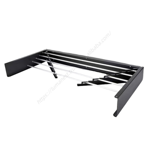 Porte-vêtements mural pliable et extensible en métal de qualité supérieure pour intérieur et extérieur, idéal pour la maison (vente en gros) - Product Image 1