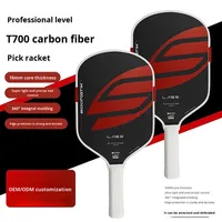 Raquette de pickleball pour enfants 5ème génération, noyau en fibre de carbone T700 pressé à chaud, 230g, allongée, ultra légère, contrôle précis de la balle