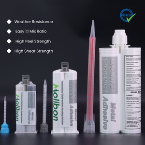 Adesivo Industriale 1:1 50ml per Incollaggio Metalli per Acciaio Inossidabile, Alluminio, Leghe di Rame e Metalli - Product Image 2