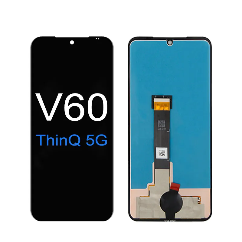 For LG V60 ThinQ 5G LCD Pantalla for LG V60 LCD Screen Display Touch Digitizer Replacement for LG V60 LM-V600, A001LG