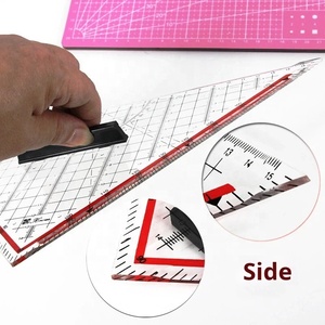 Regla Triangular Multifuncional Transparente de Diseño, con Mango de Plástico, <span class=keywords><strong>30</strong></span> <span class=keywords><strong>cm</strong></span>, Herramienta de Medición, Escala de Arquitectura para Dibujo - Product Image 4