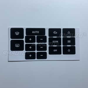 Pegatinas de Repuesto para Botones de Control de Climatización de Audi A6 C5, Color Negro Mate, Accesorios para Automóviles - Product Image 2