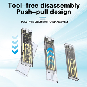 Dual Protocol Transparent M2 <b>SSD</b> Case <b>NVME</b>/NGFF 10Gbps USB Type C Enclosure Hard <b>M.2</b> to Dual Protocol Transparent M2 <b>SSD</b> Case Du - Product Image 5