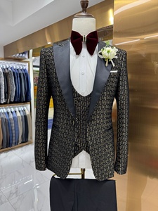 2025 Otoño <span class=keywords><strong>Invierno</strong></span> conjunto <span class=keywords><strong>de</strong></span> traje <span class=keywords><strong>de</strong></span> 3 piezas para hombre con cuello en V <span class=keywords><strong>de</strong></span> un solo pecho estampado Casual anfitrión traje <span class=keywords><strong>de</strong></span> <span class=keywords><strong>boda</strong></span> - Product Image 6